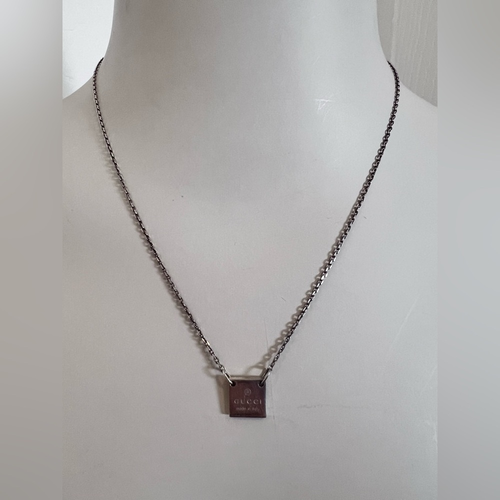 Gucci Square Pendant Necklace